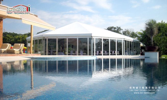 Octagonal Tent — clear-span tent for sale