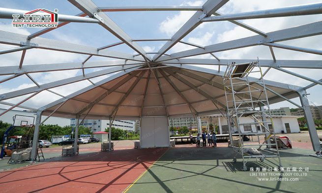 Hexadecagon Tent — clear-span tent for sale