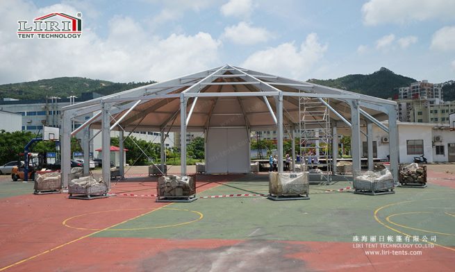Hexadecagon Tent — clear-span tent for sale