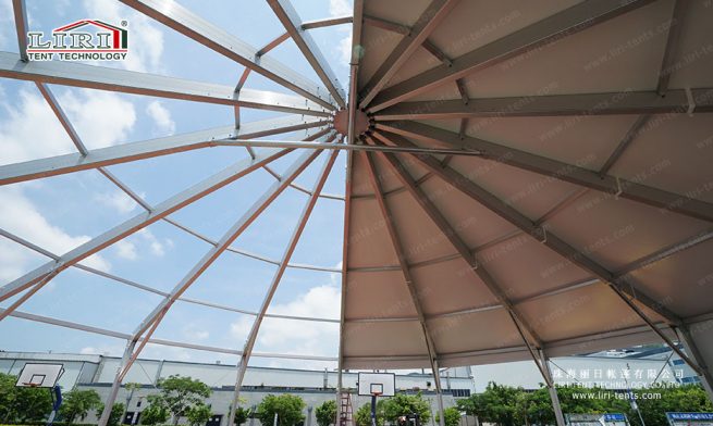 Hexadecagon Tent — clear-span tent for sale