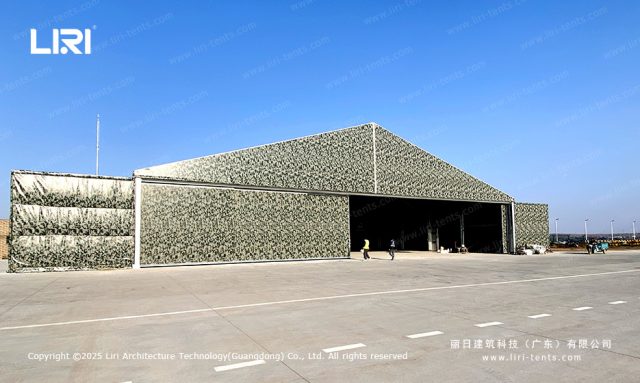 temporary aircraft hangar