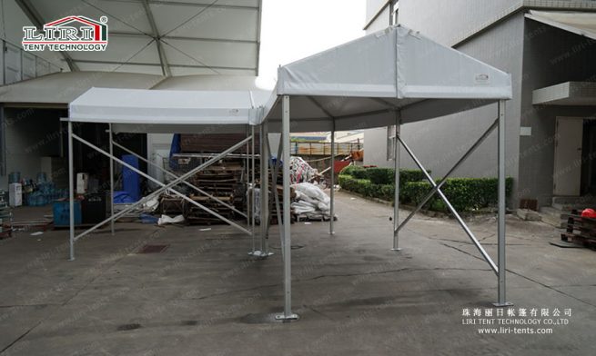 Small Walkway Corner Tent — clear-span tent for sale